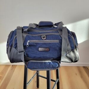 Blue and Gray Swiss Tech Duffel Bag